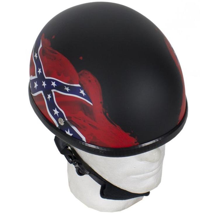 Rebel Flag - Confederate Flag Novelty Motorcycle Helmet - SKU H501-REBEL-DL