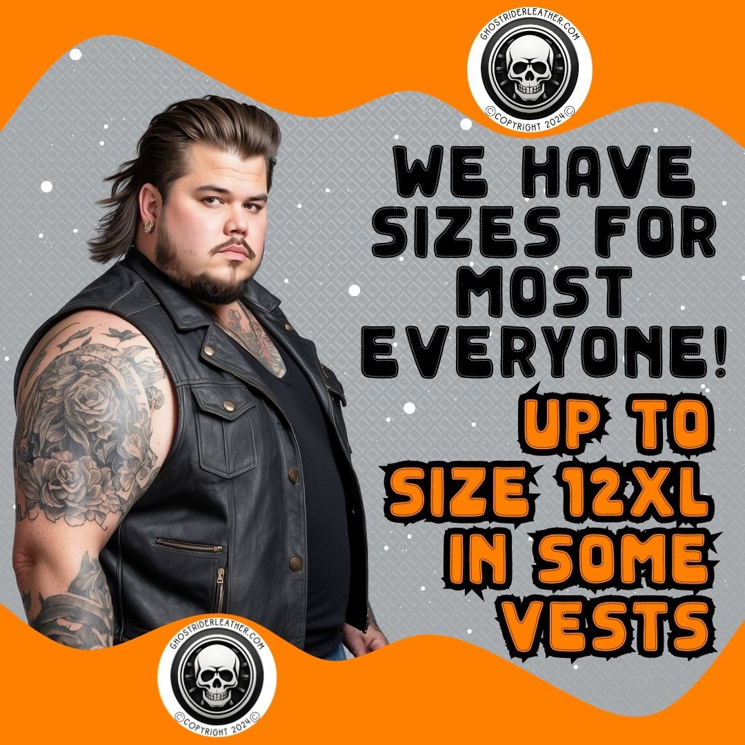 Unleash Your Style Big and Tall Leather Vests for Men at Ghost Rider