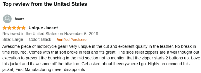 The Mesa Men's Leather Shirt Review From Amazon Customer.