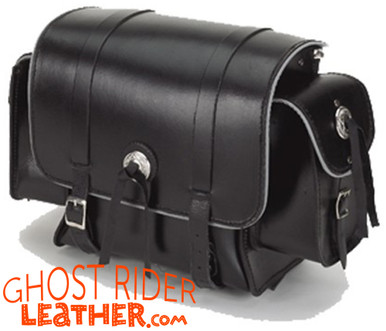 Medium Size Motorcycle Sissybar bag with pockets and studs