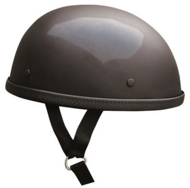 Low Profile Novelty German Chopper Half Helmet Skull Cap Gloss