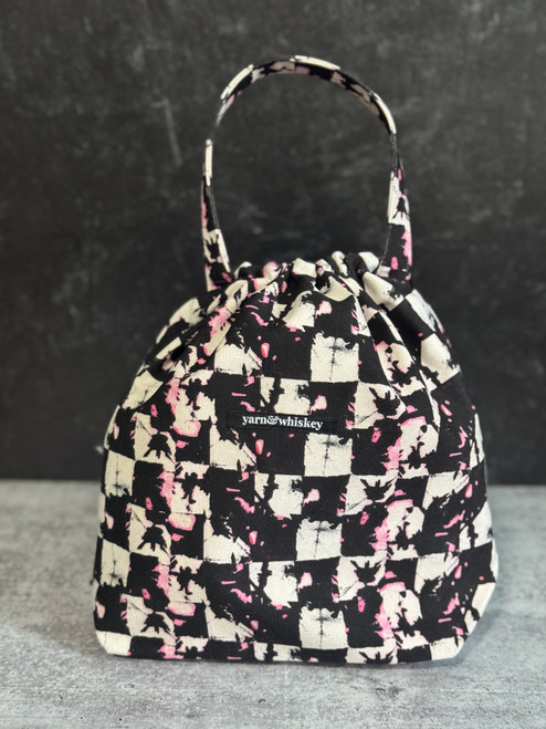 Rough Check Satchel