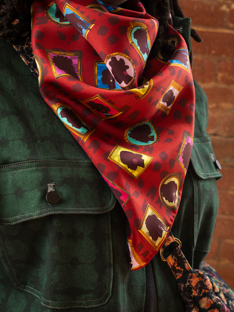 Lovely Ones - Silk Twill Scarf - 35x35