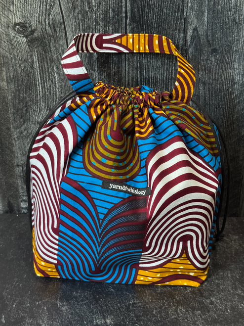 Curves Interrupted Project Bag | African Print