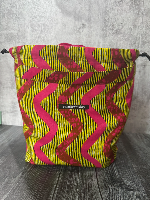 Electic Wave Project Bag | African Print