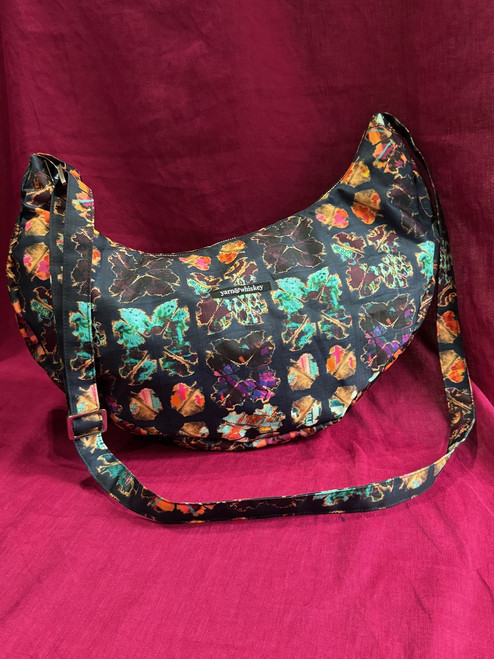 The Big Eclipse Crossbody Bag - Inky Florals