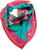 Big Dahlia Energy Silk Twill Scarf | Double-Sided 90 cm