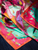 Big Dahlia Energy Silk Twill Scarf | Double-Sided 34 inch