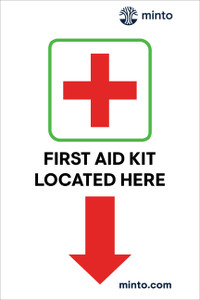 M026 First Aid Kit Located Here - 12"x18"