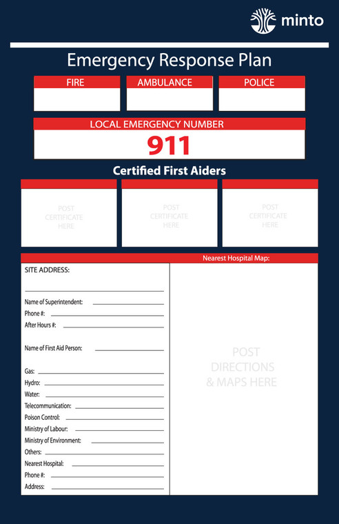 M048 Emergency Response Plan - 11"x17"