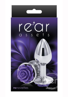 Rear Assets Silver Plug w Rose