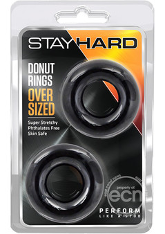 Stay Hard Over Sized Donut Rings