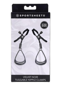 Velvet Noir Tuggable Nipple Clamps