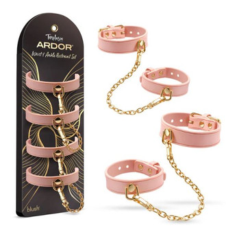 Temptasia Ardor  Pink Wrist & Ankle Restraints