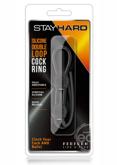 Stay Hard Silicone Double Loop Cock Ring