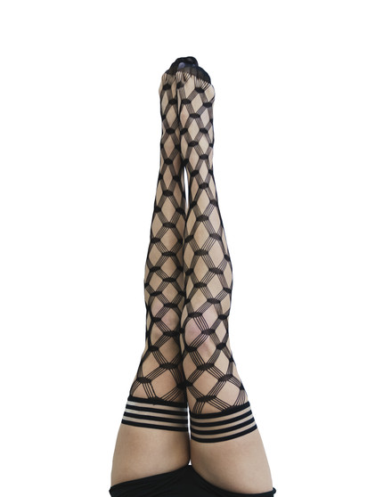 Kix'ies "Cassandra" Fence Net Thigh Highs