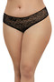 Lace Open Crotch with Ruffled Back Detail