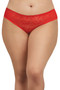 Lace Open Crotch with Ruffled Back Detail