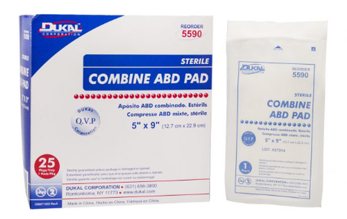 5" x 9" Combine ABD Pad, Sterile