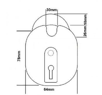 Firechief Fire Brigade Padlock FB14 