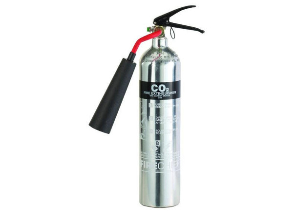  Firechief 2kg CO2 Polished Alloy extinguisher 