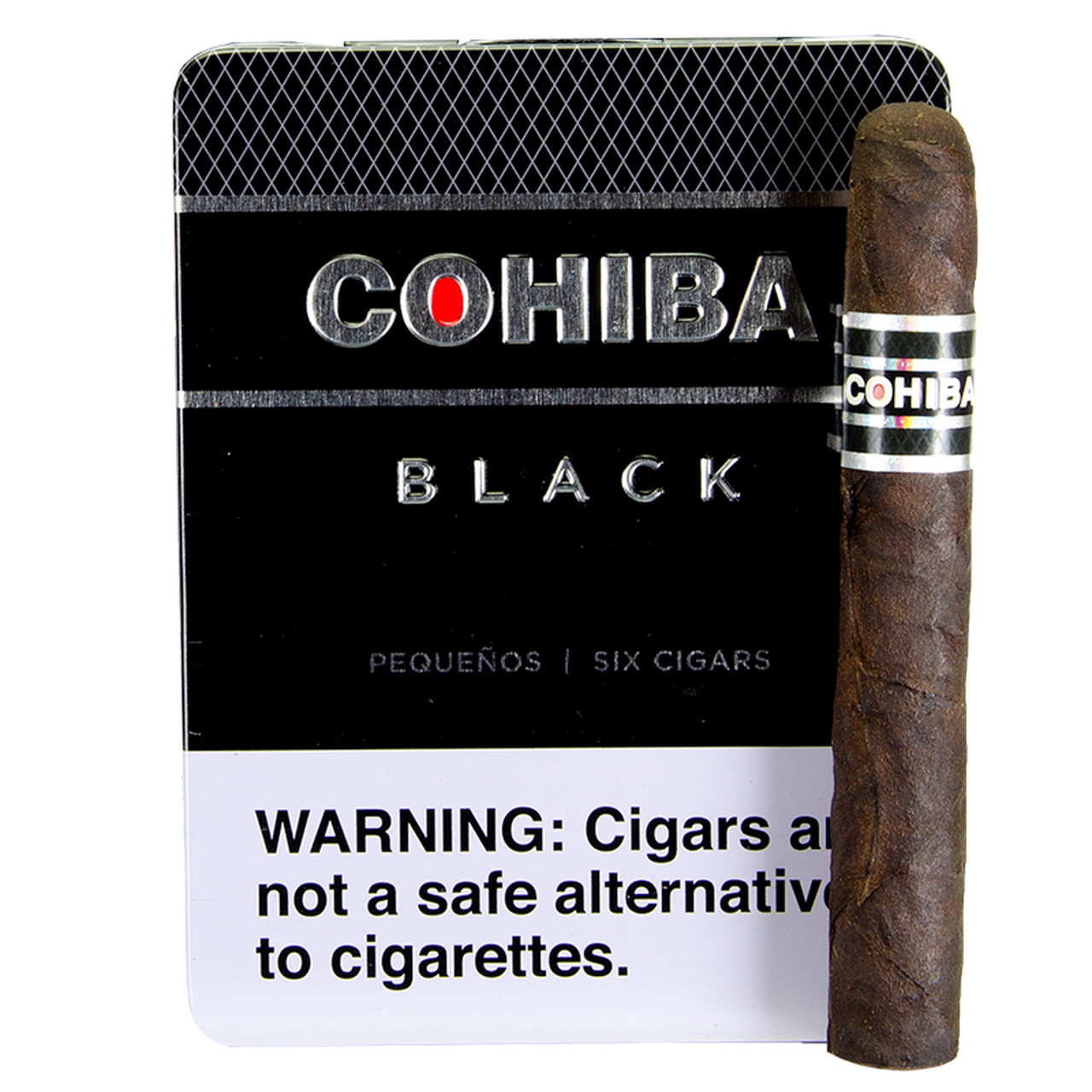 COHIBA BLACK PEQUENOS TIN OF 6 CIGARS ( 4.18 x 36) - Cuban