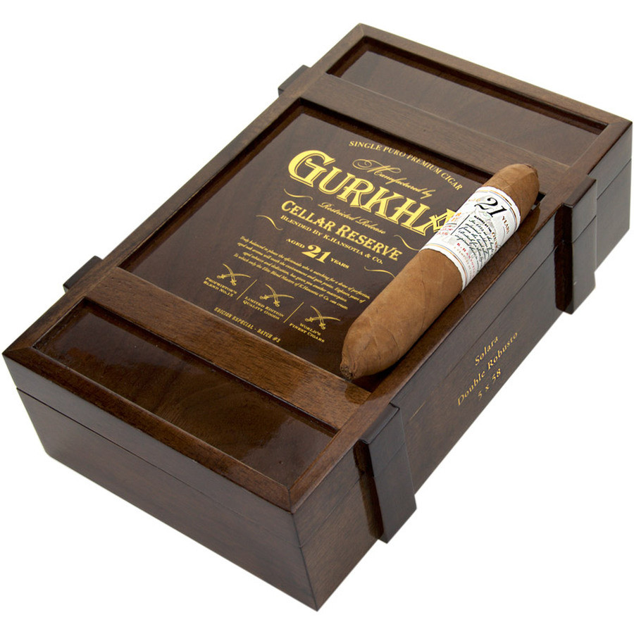 GURKHA CELLAR RESERVE 21 YEAR SOLARA DOUBLE ROBUSTO 5X58 - Cuban
