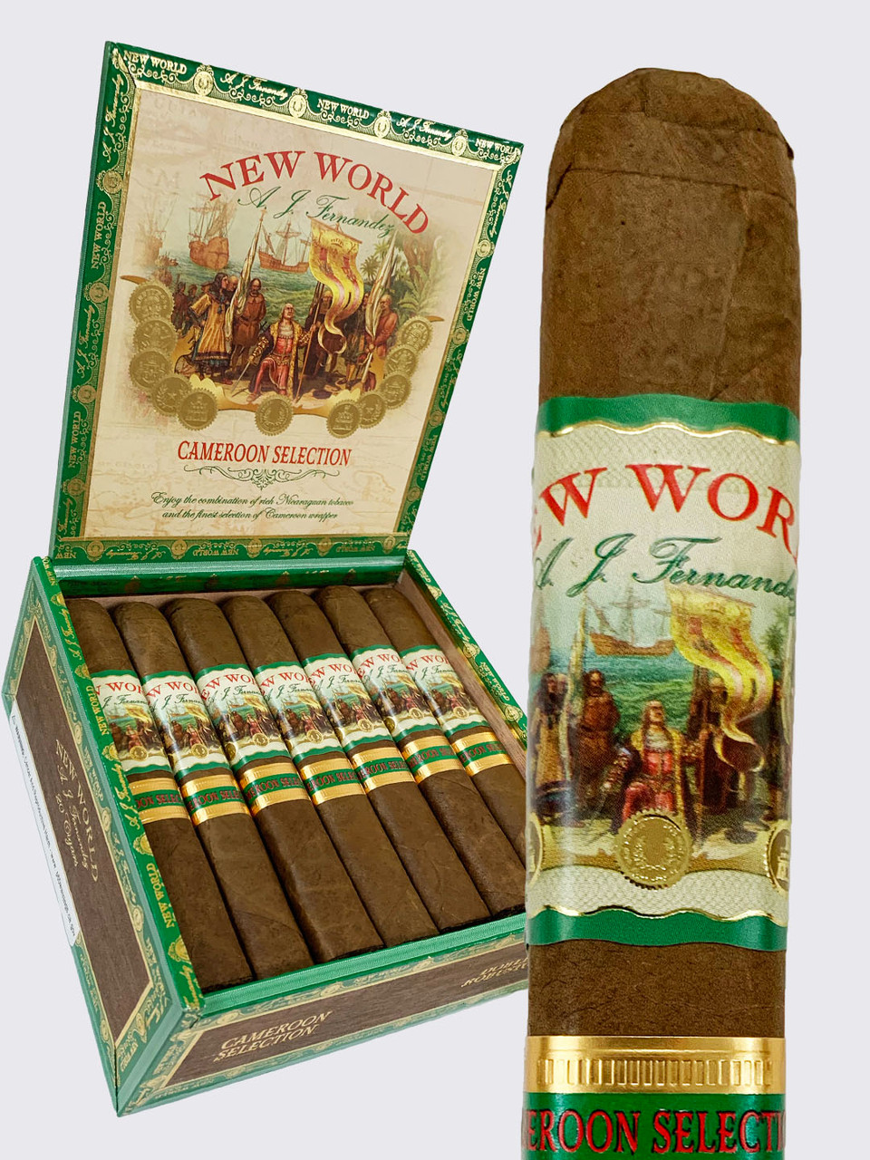 AJ FERNANDEZ - NEW WORLD CAMEROON DOBLE ROBUSTO 5 1/2 x 54 - Cuban