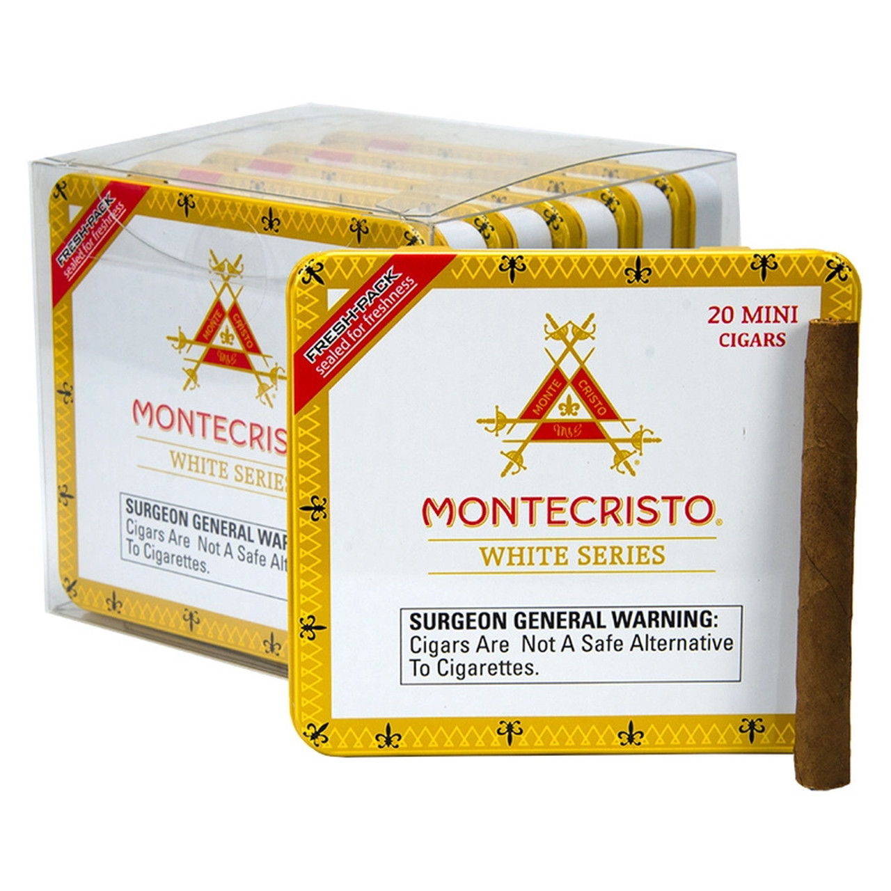 MONTECRISTO WHITE SERIES MINI TIN - Cuban Crafters Cigars