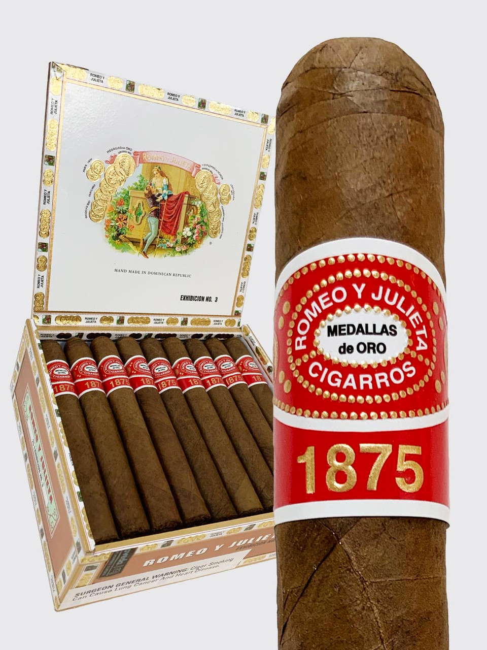 ROMEO Y JULIETA 1875 EXHIBICION NO. 3 TORO 6 x 50