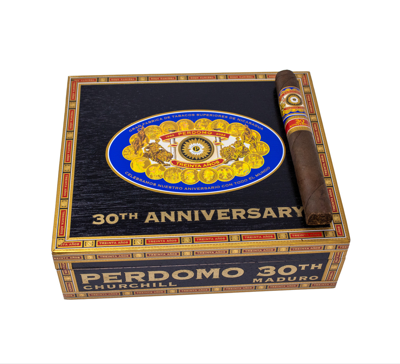 PERDOMO 30TH ANNIVERSARY MADURO CHURCHILL 7X54 - Cuban Crafters Cigars