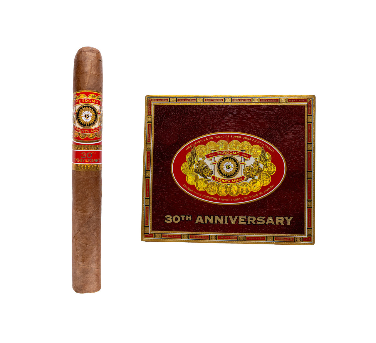 PERDOMO 30TH ANNIVERSARY SUN GROWN CHURCHILL 7X54 - Cuban Crafters