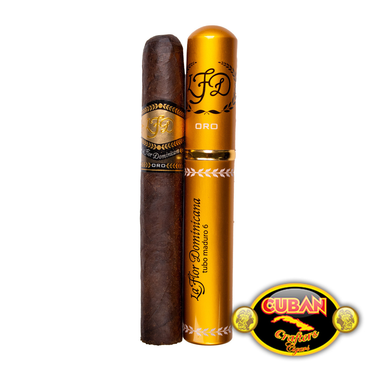 LA FLOR DOMINICANA ORO TUBO MADURO No. 6 6 x 54