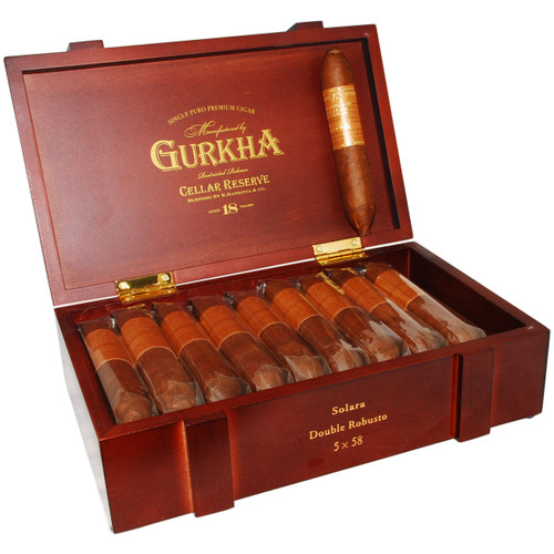 GURKHA CELLAR RESERVE 18 YEAR SOLARA DOUBLE ROBUSTO5X58