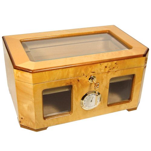 CUBAN CRAFTERS EL EMBAJADOR HUMIDOR W/ DIGITAL HYGROMETER FOR 120