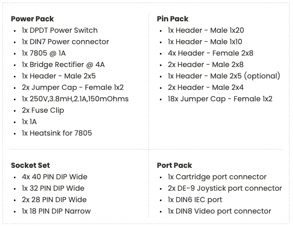 EVO Rel 1 - BOM Bundle