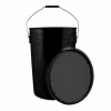 Black Champion Sports Baseball Bucket with a lid and handle, located in Paso Robles, CA