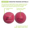 Champion Sports Weighted Training Softball Set of 4 (SBWTSET4)