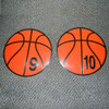 12" Numbered Basketball Poly Spot Set