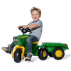 Kettler John Deere 3-Wheeled Pedal Tractor With Trailer (052769)