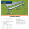 Jaypro Sports Permanent Player Bench with Seat Back - 15' (PB-20PI)