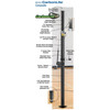 Bison CarbonLite Composite Volleyball System Without Padding (VB72-)
