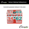 Champion Sports Deluxe Flip-A-Score Tabletop Scoreboard