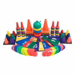 Colorful Plastic Ring Toss Outdoor Activity Games for Sports Practice Speed Agility Training (12 Pack)