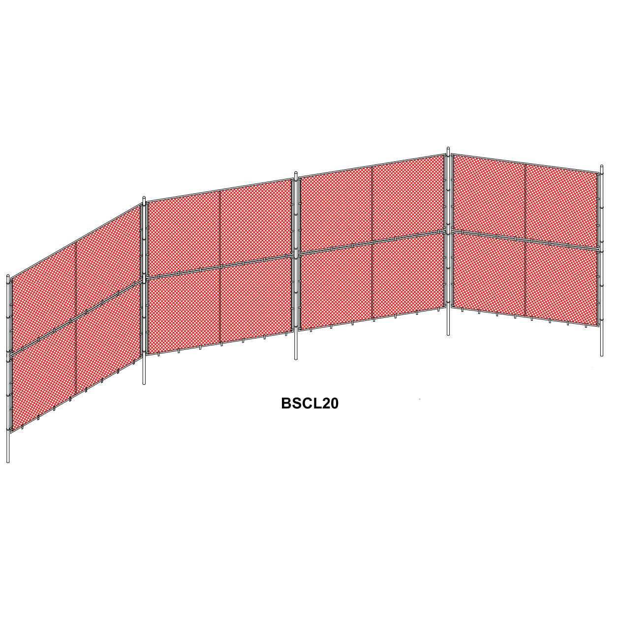 Chain Link Baseball Backstops