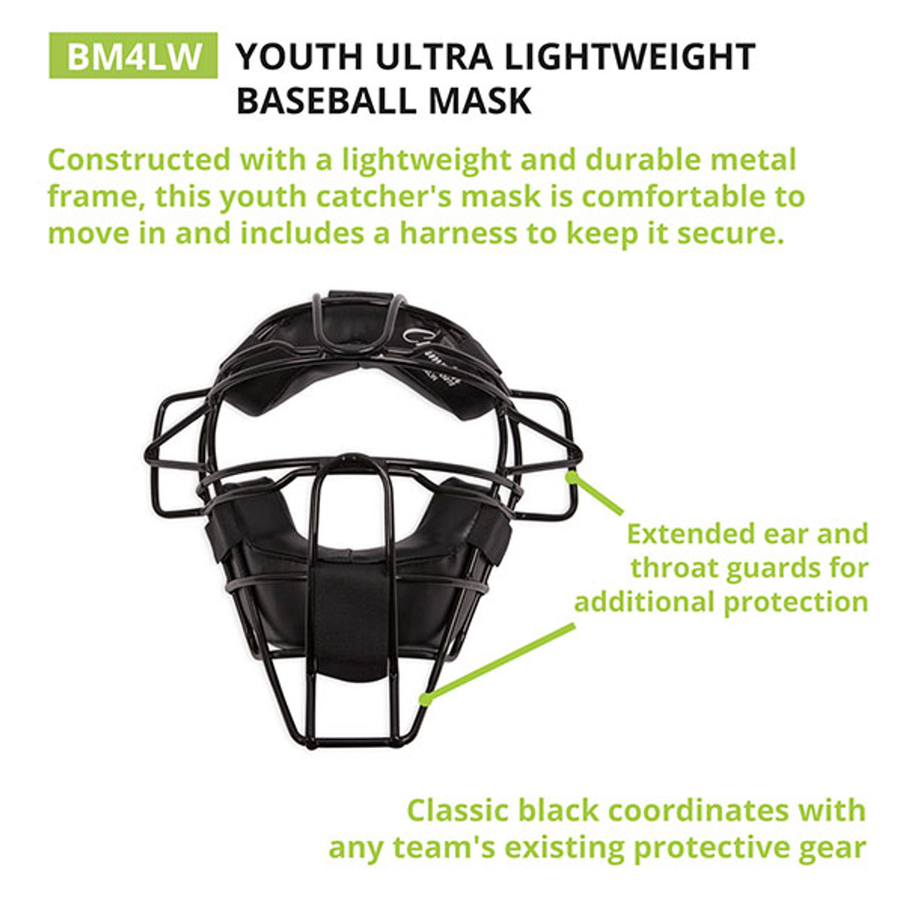 Champion Sports Lightweight Youth Catchers Mask - Full Face Protection -  Comfortable Fit - Metal Fra…See more Champion Sports Lightweight Youth