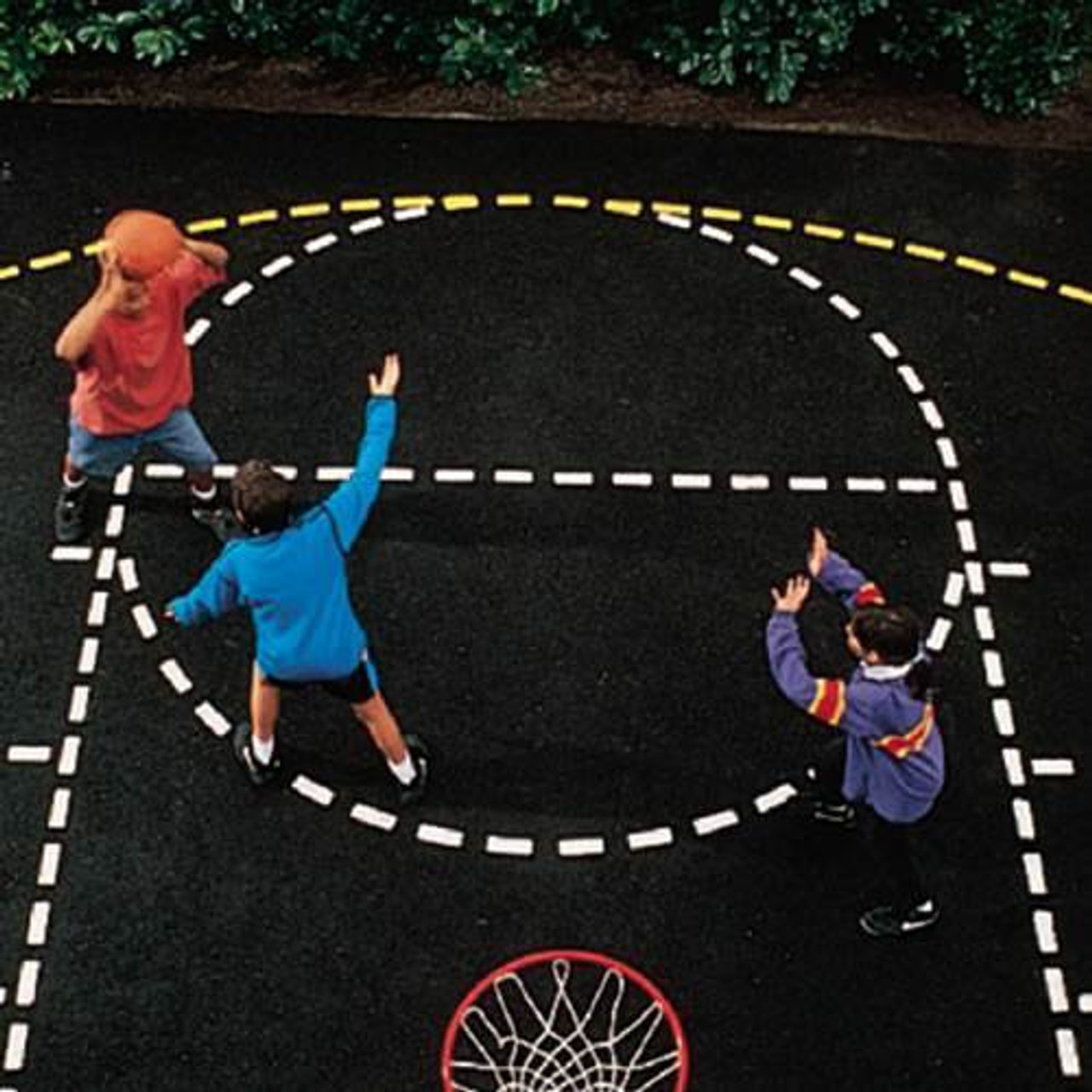 Basketball Court Stencil basketball-court-stencil