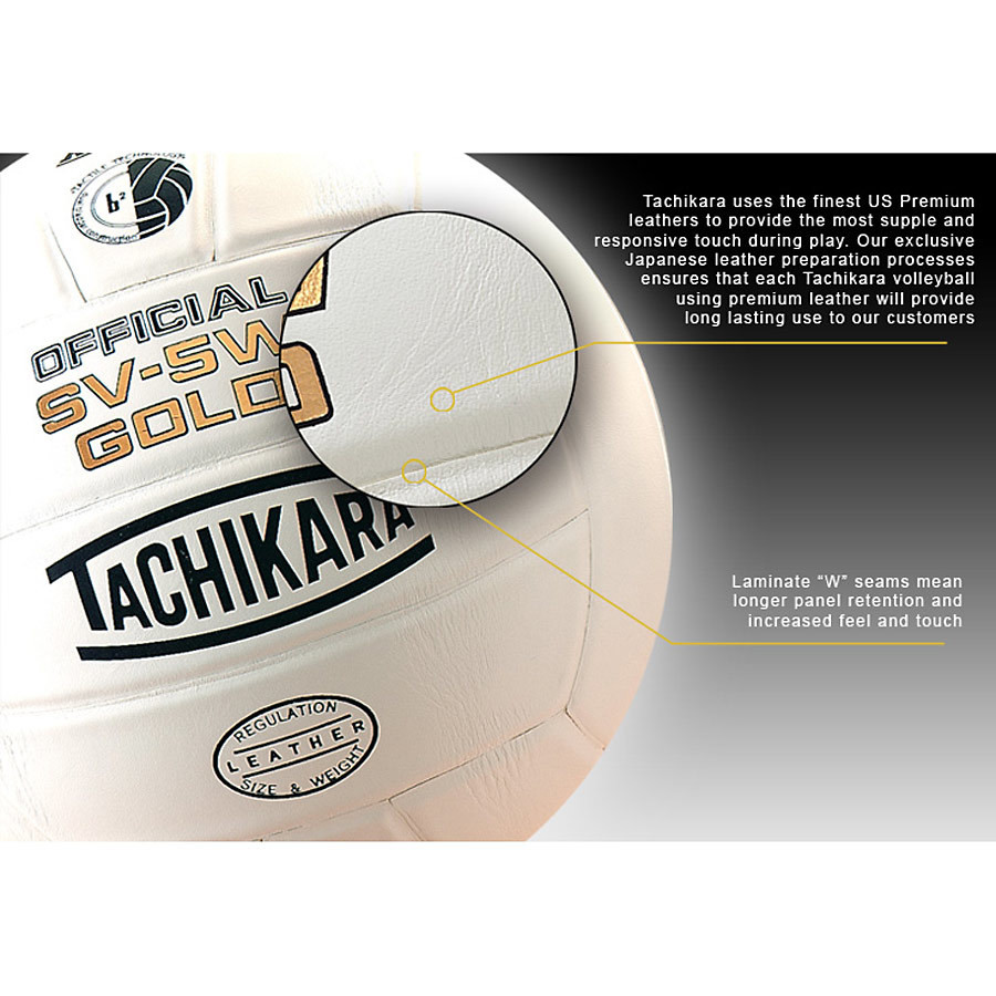 Tachikara SV-5W Gold Competition Volleyball