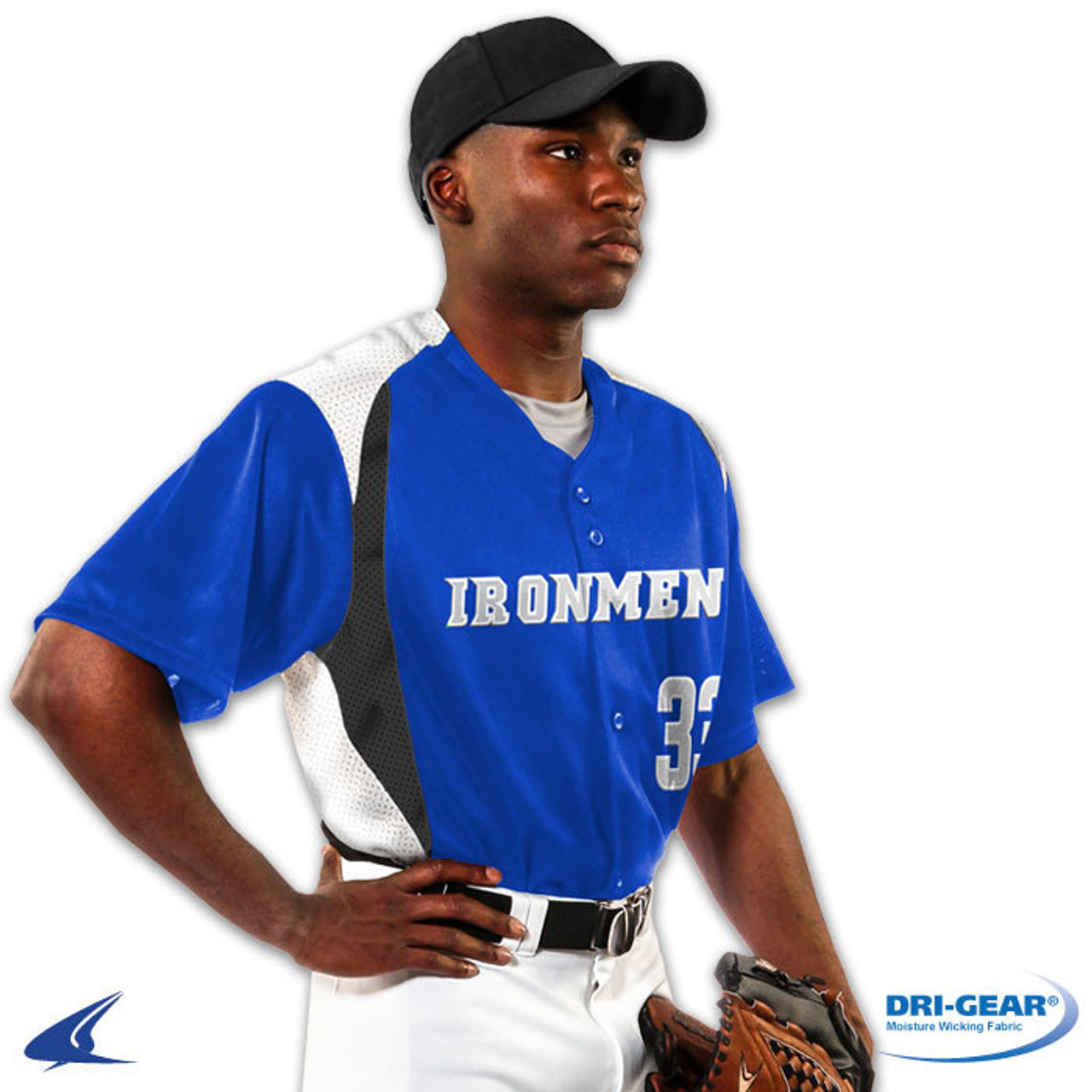 Champro Bull Pen Full-Button Baseball Jersey