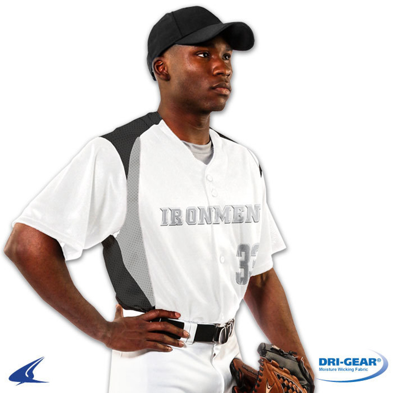 Champro Bull Pen Full-Button Baseball Jersey